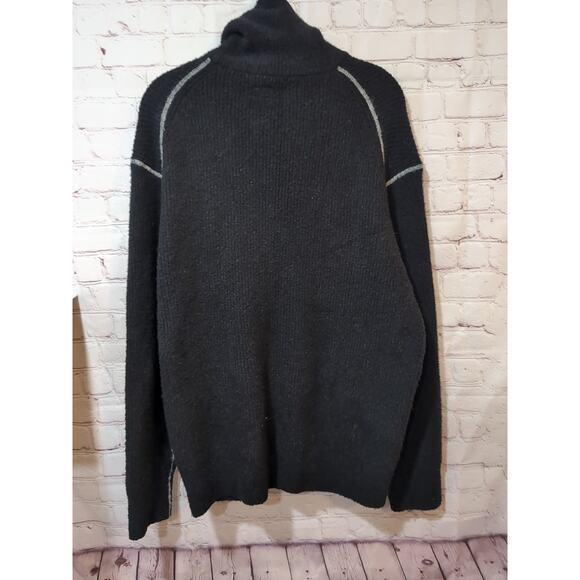 All Saints Asteroid Zip Funnel Neck Sweater Black Size M Men's - Picture 10 of 16